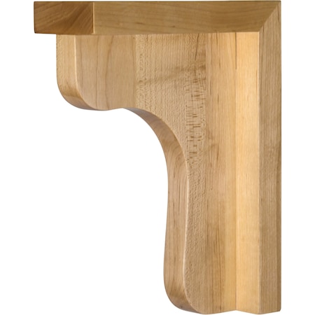 Hardware Resources 2-1/2" Wx6"Dx6"H Rubberwood Bar Corbel COR8-6.5-RW